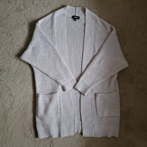 Express Cream Sweater Cardigan S